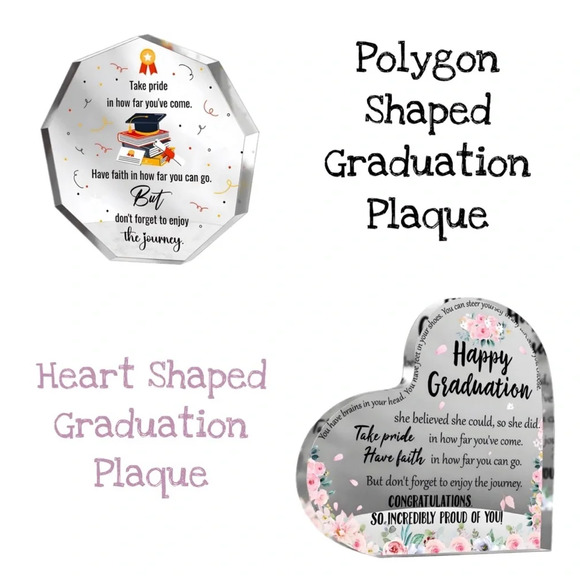 Happy Graduation 🎓 Motivational Plaques (2 Styles) - Picture 1 of 4